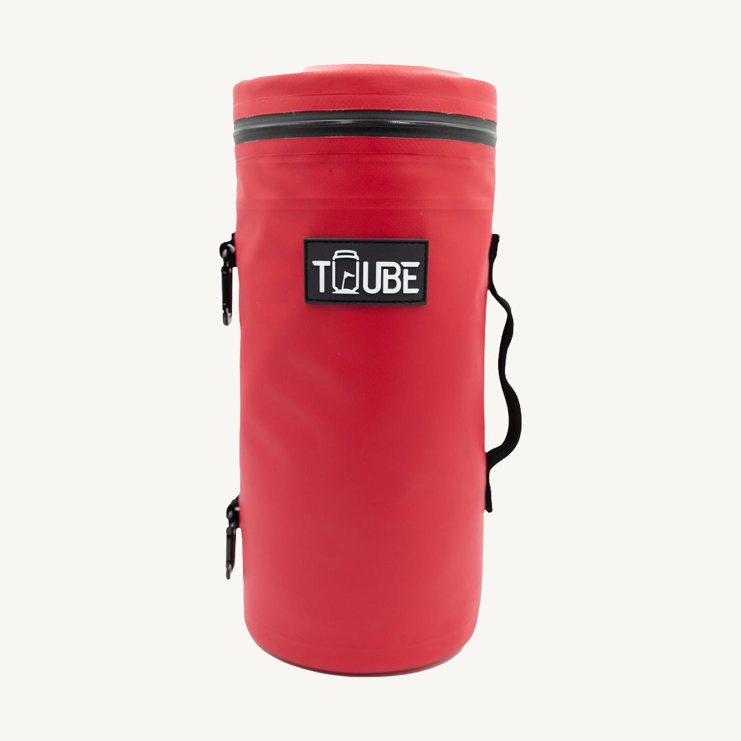 Tuube Cooler Bag 2.0 Red - Front view - Insulated cooler bag for Golf