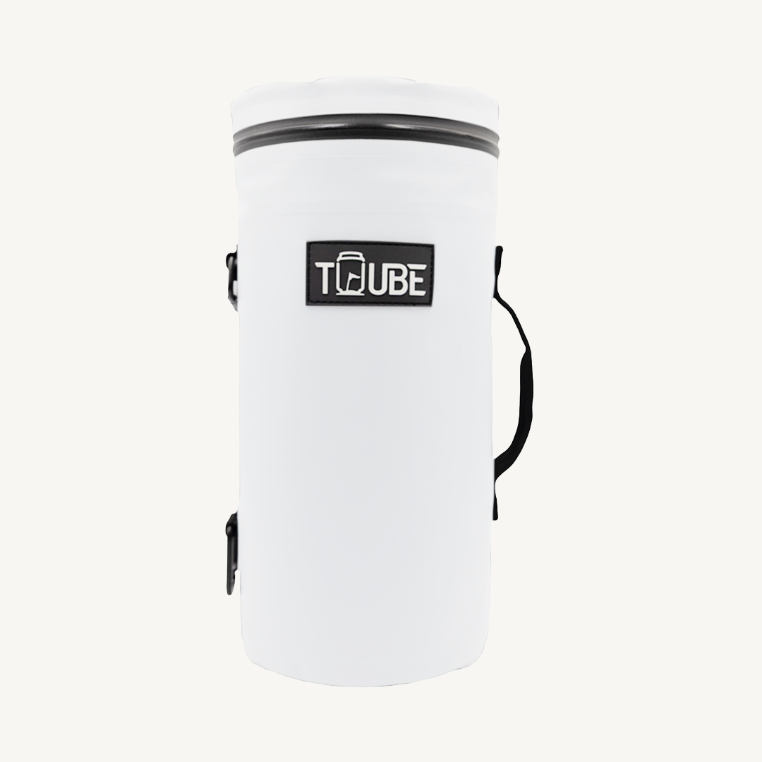 Tuube Cooler Bag 2.0 White - Front view - Insulated cooler bag for Golf