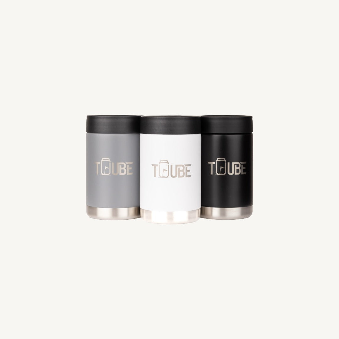 Tuube Stainless Steel Cooler Color Variations "Black, White and Grey" - Golf essential