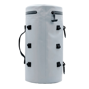 Tuube Cooler Bag XL Grey - Back view no background